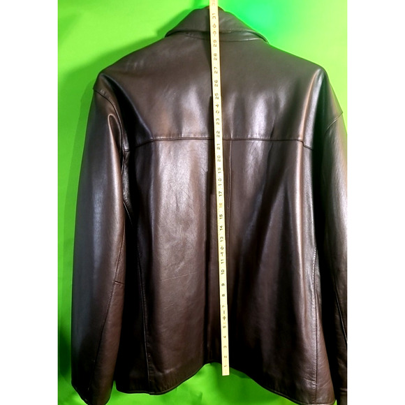 Sean John Leather Jacket XXL Brown Quilted Lined Zip Front Logo NWT Y2K fashion - Picture 8 of 15